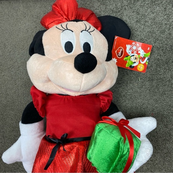 Gemmy Disney Mickey & Minnie Mouse 22” Standing Plush-Christmas Decoration 2013 - Picture 5 of 10